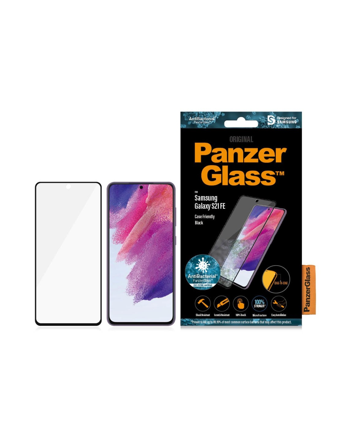 PanzerGlass Samsung Galaxy S21 FE (2022) Black CF Super+ Glass