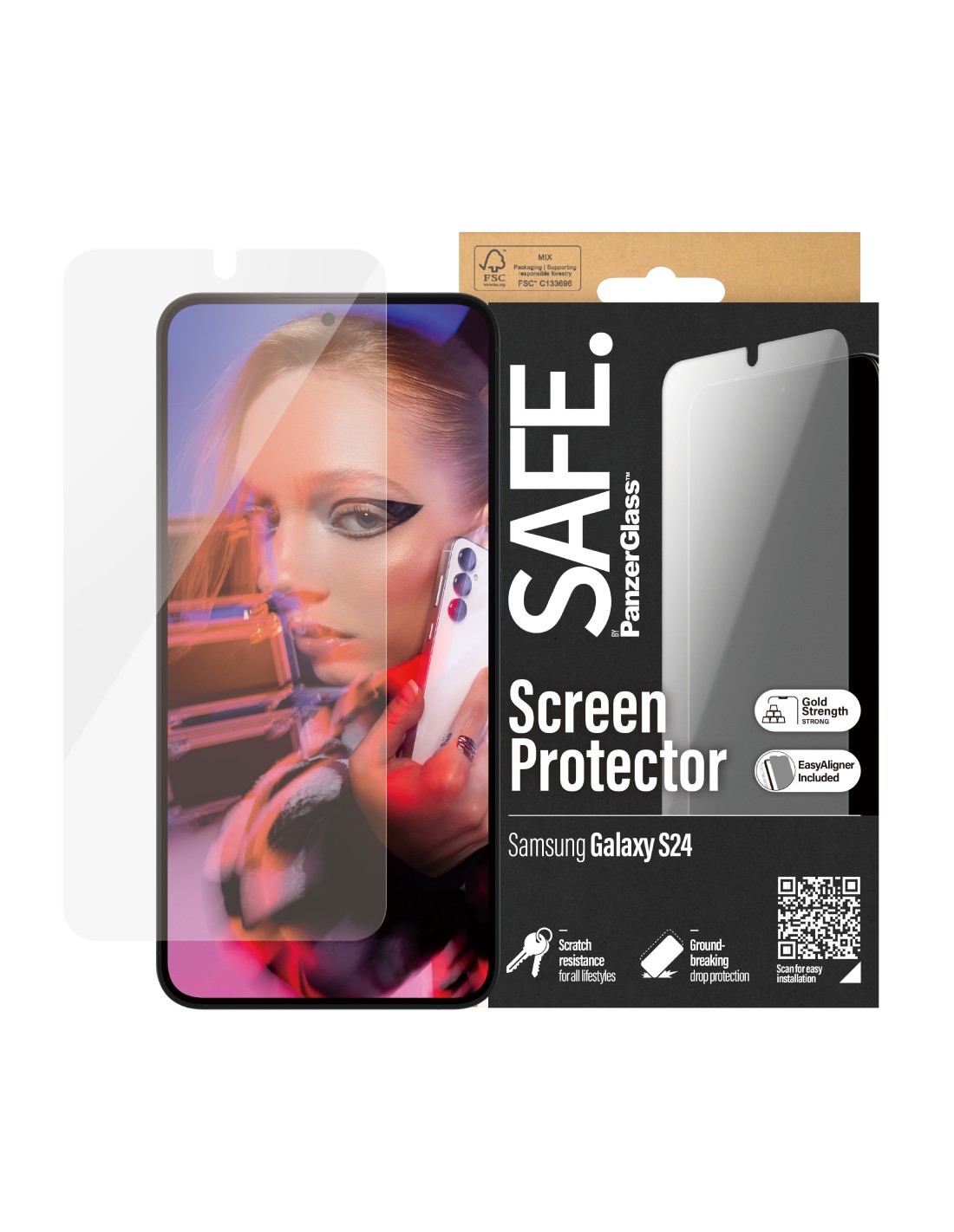 SAFE by Panzerglass Samsung Galaxy S24 - Ultra-Wide-Fit