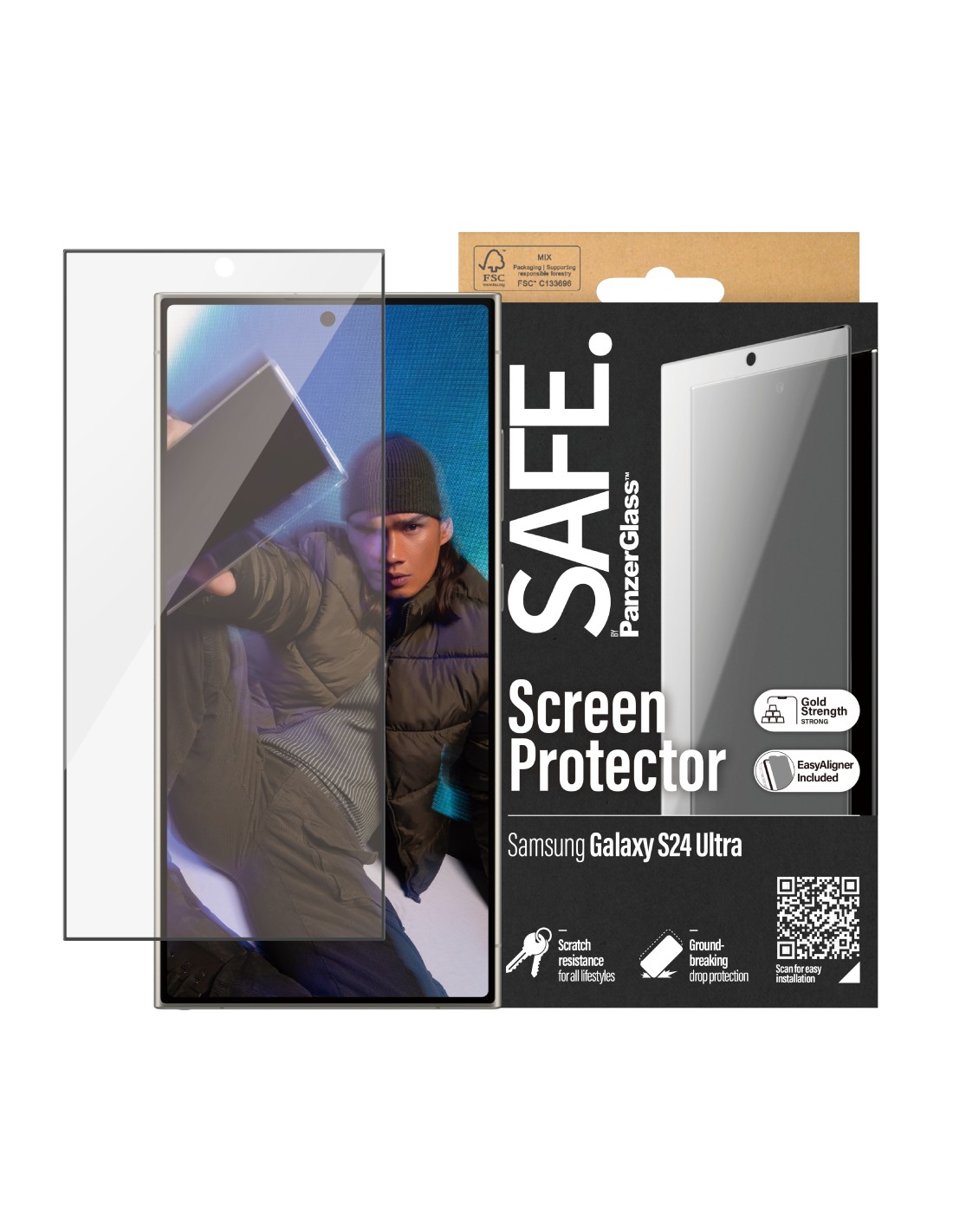 SAFE by Panzerglass Samsung Galaxy S24 Ultra - Ultra-Wide-Fit