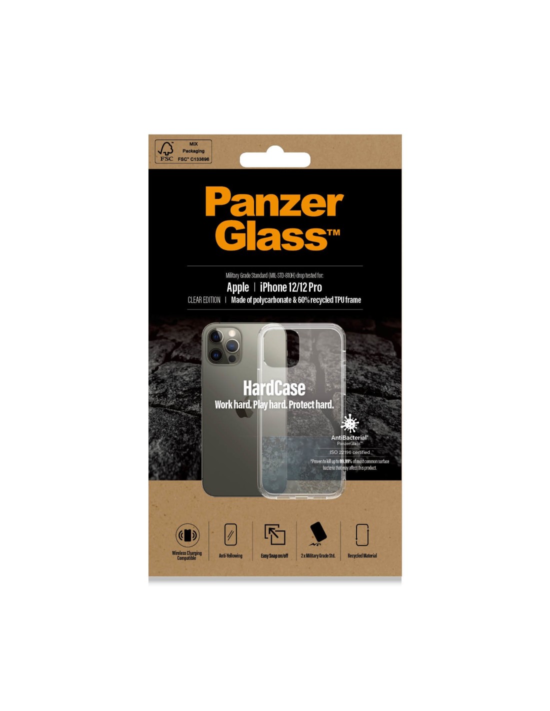 PanzerGlass Apple iPhone 12 12 Pro HardCase Clear