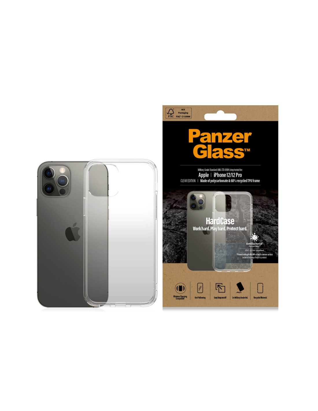 PanzerGlass Apple iPhone 12 12 Pro HardCase Clear