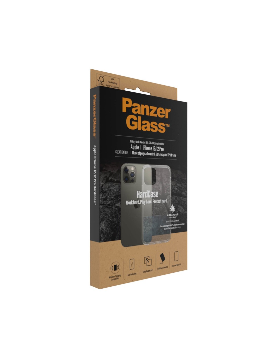 PanzerGlass Apple iPhone 12 12 Pro HardCase Clear