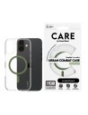 CARE by PanzerGlass Flagship Case Transparent Urban Combat w. Green MagSafe iPhone 16