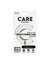 CARE by PanzerGlass Flagship Case Transparent Urban Combat w. Green MagSafe iPhone 16