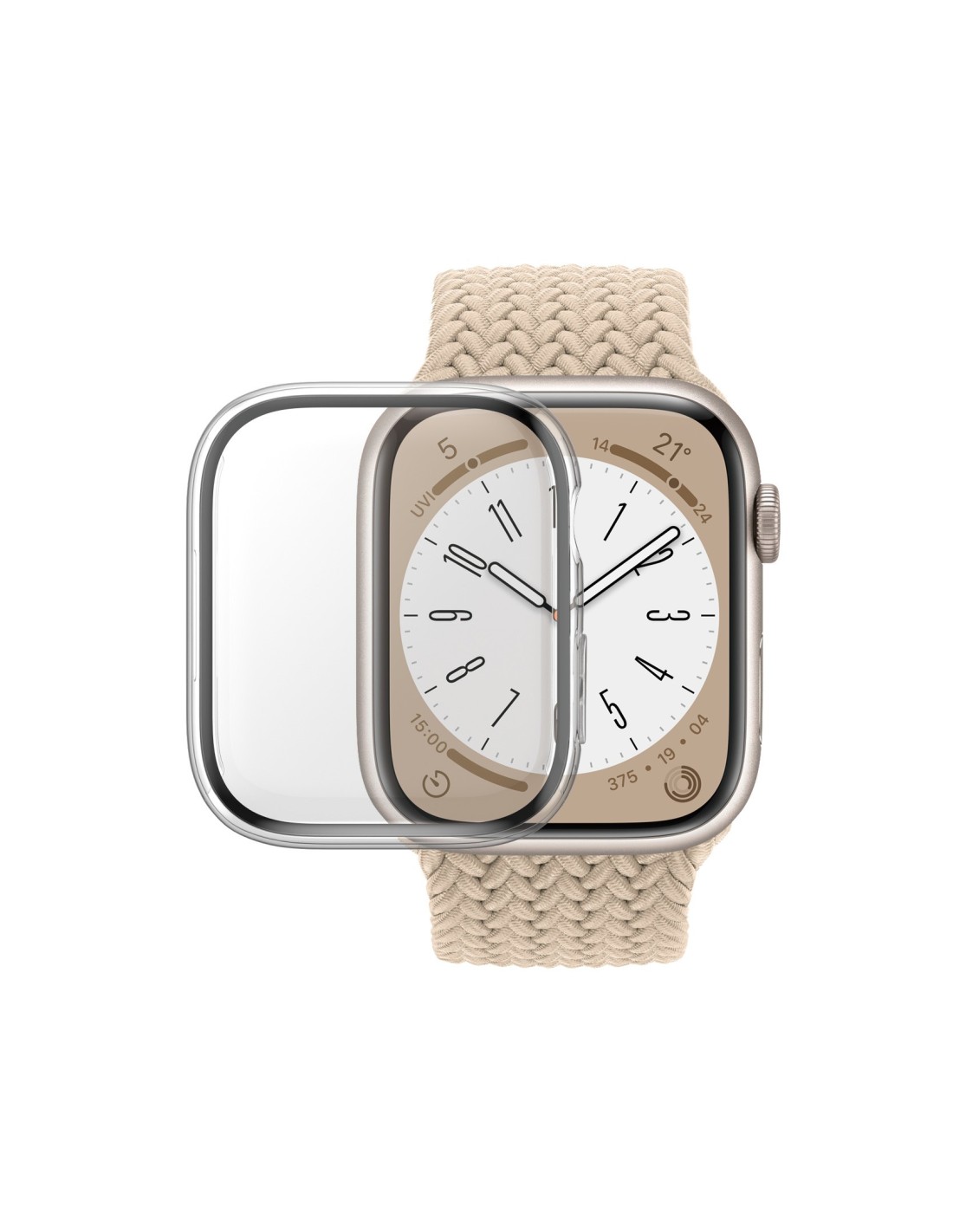 PanzerGlass Full Body Apple Watch 7 45 mm - Clear - Anti-Bacterial