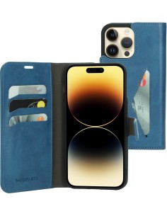 Mobiparts Classic Wallet Case Apple iPhone 14 Pro Max Steel Blue