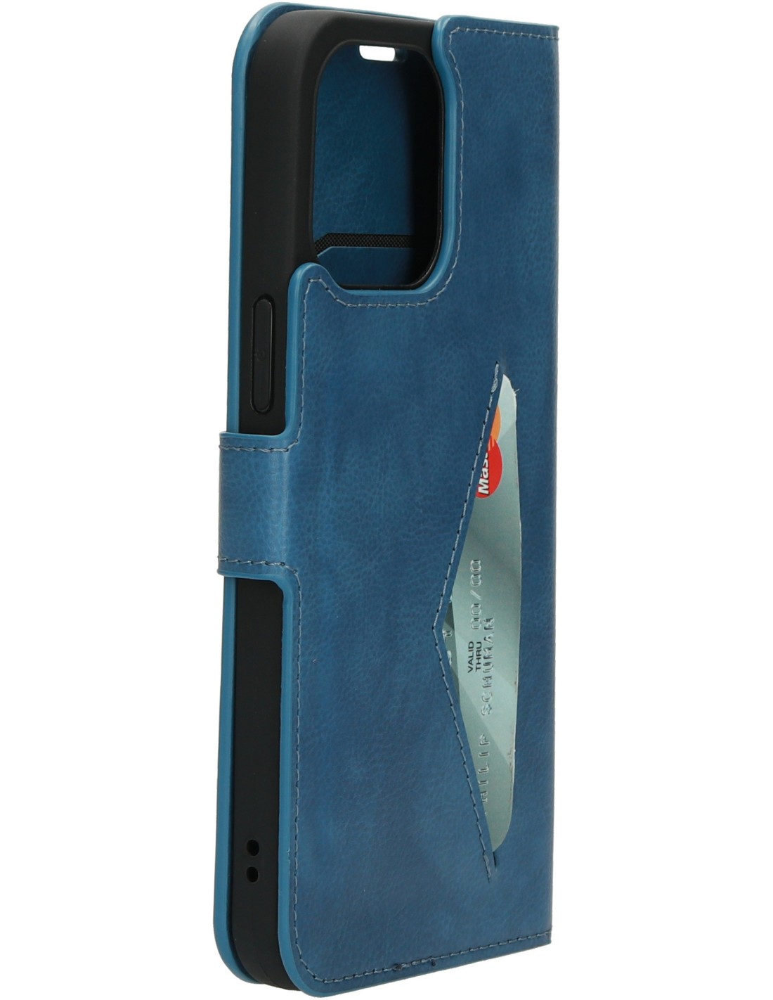 Mobiparts Classic Wallet Case Apple iPhone 14 Pro Max Steel Blue