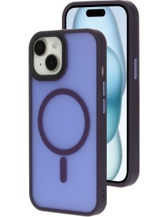 Mobiparts Hardcover Apple iPhone 15 Satin Purple (Magsafe Compatible)