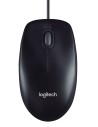 Logitech M90 | Ambidextrous Bedrade Muis | USB-A | 1000 DPI | Zwart