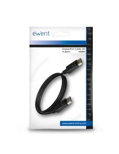 Ewent EW9841 DisplayPort kabel 3 m Zwart