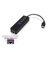 Ewent EW1140 interface hub USB 3.2 Gen 1 (3.1 Gen 1) Type-A 5000 Mbit s Zwart