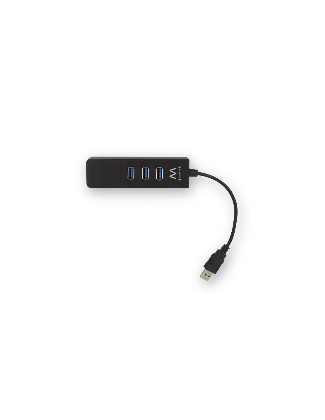 Ewent EW1140 interface hub USB 3.2 Gen 1 (3.1 Gen 1) Type-A 5000 Mbit s Zwart