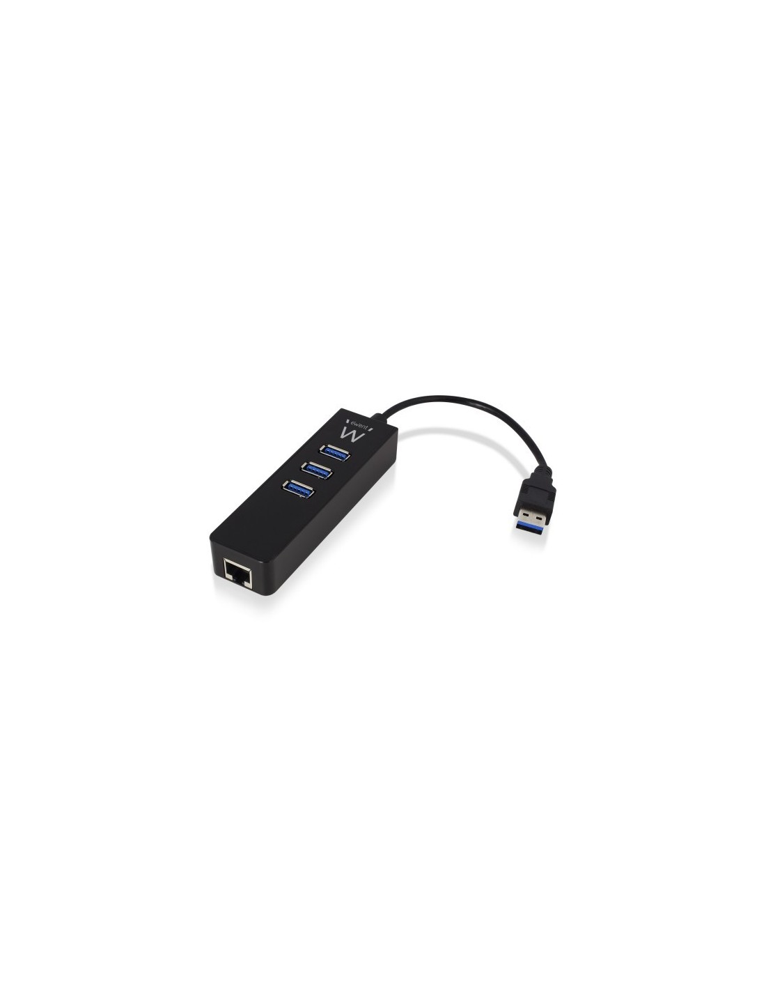 Ewent EW1140 interface hub USB 3.2 Gen 1 (3.1 Gen 1) Type-A 5000 Mbit s Zwart