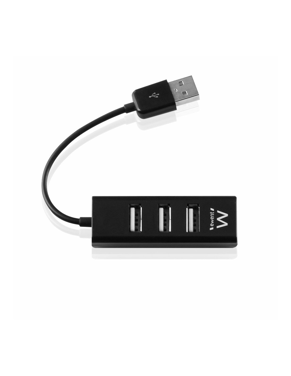 Ewent EW1123 interface hub 480 Mbit s Zwart