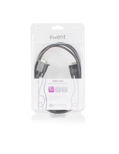 Ewent EW9880 VGA kabel 1,8 m VGA (D-Sub) Zwart
