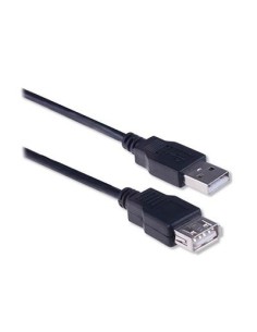 Ewent EW9622 USB-kabel 3 m USB 2.0 USB A Zwart