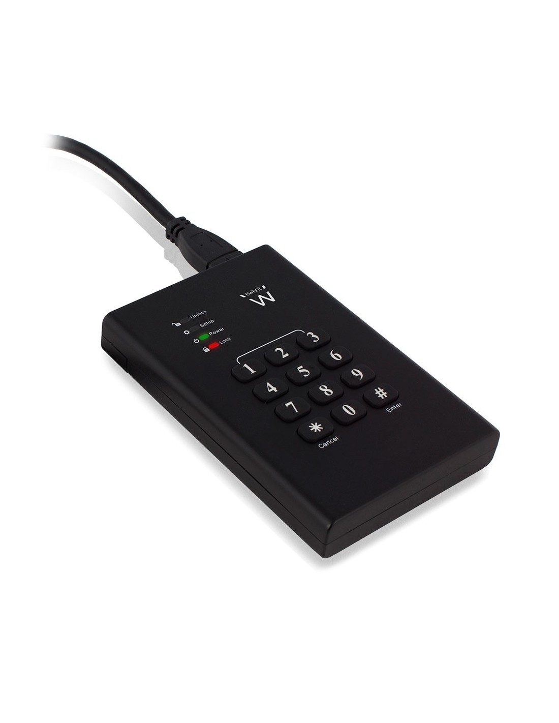 Ewent EW7040 behuizing voor opslagstations HDD- SSD-behuizing Zwart 2.5"