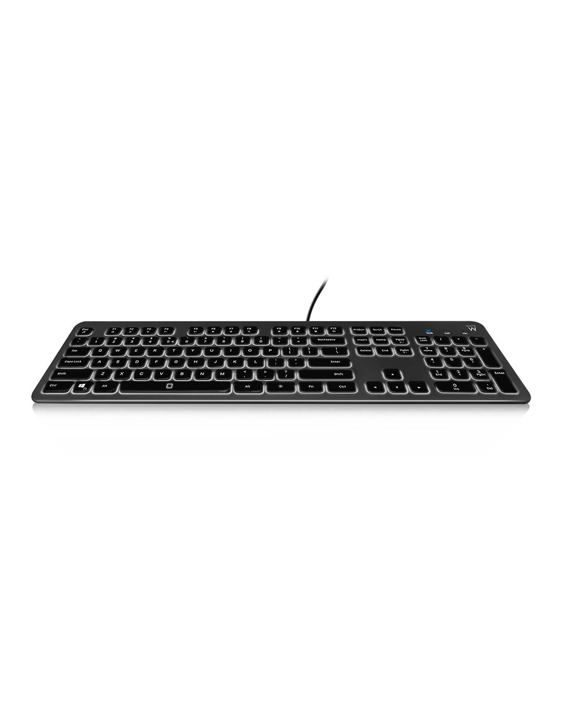 Ewent EW3265 toetsenbord USB QWERTY Amerikaans Engels Zwart