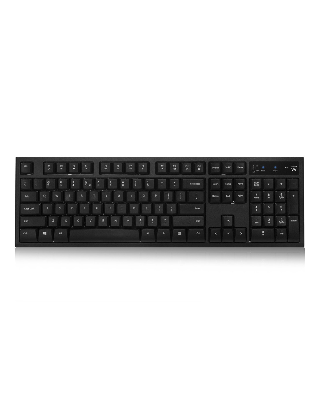 Ewent EW3193 toetsenbord RF Draadloos QWERTY US International Zwart