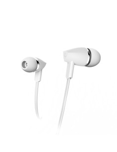 Oordopjes Joy, in-ear, microfoon, platte kabel, wit