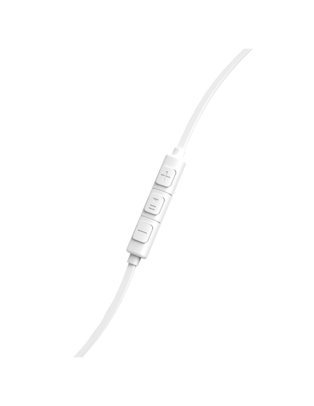 Oordopjes Joy, in-ear, microfoon, platte kabel, wit
