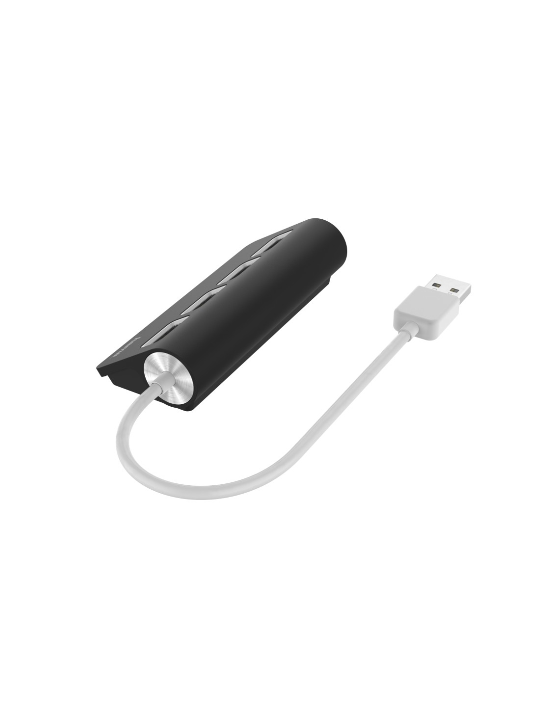 USB-hub, 4-poorts, USB 2.0, 480 Mbit/s, zwart
