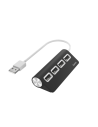 USB-hub, 4-poorts, USB 2.0, 480 Mbit/s, zwart