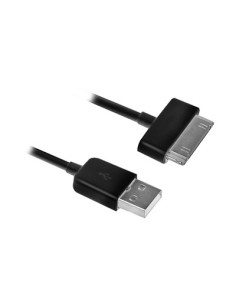 Ewent EW9907 mobiele telefoonkabel Zwart 1 m USB A Samsung 30-pin