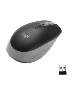Logitech M190 | Ambidextrous Draadloze Muis | RF-Draadloos | 1000 DPI | Grijs