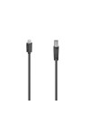 USB-C-kabel, USB-C-stekker - USB-B-stekker, USB 2.0, 480 Mbit s, 1,50 m