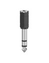 Audioadapter, 3,5mm jack koppeling - 6,3mm jack stekker, stereo