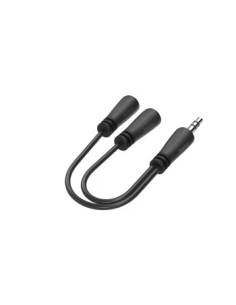 Audio-splitter, 3,5-mm-jack-stekker- 2x 3,5mm-jack-aansluiting, stereo 2