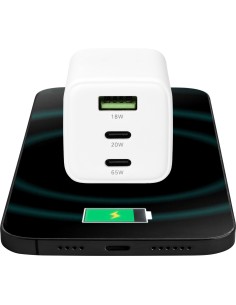 Mobiparts GaN Wall Charger USB-Cx2 USB-A PD 3.0 QC 65W White V2 2