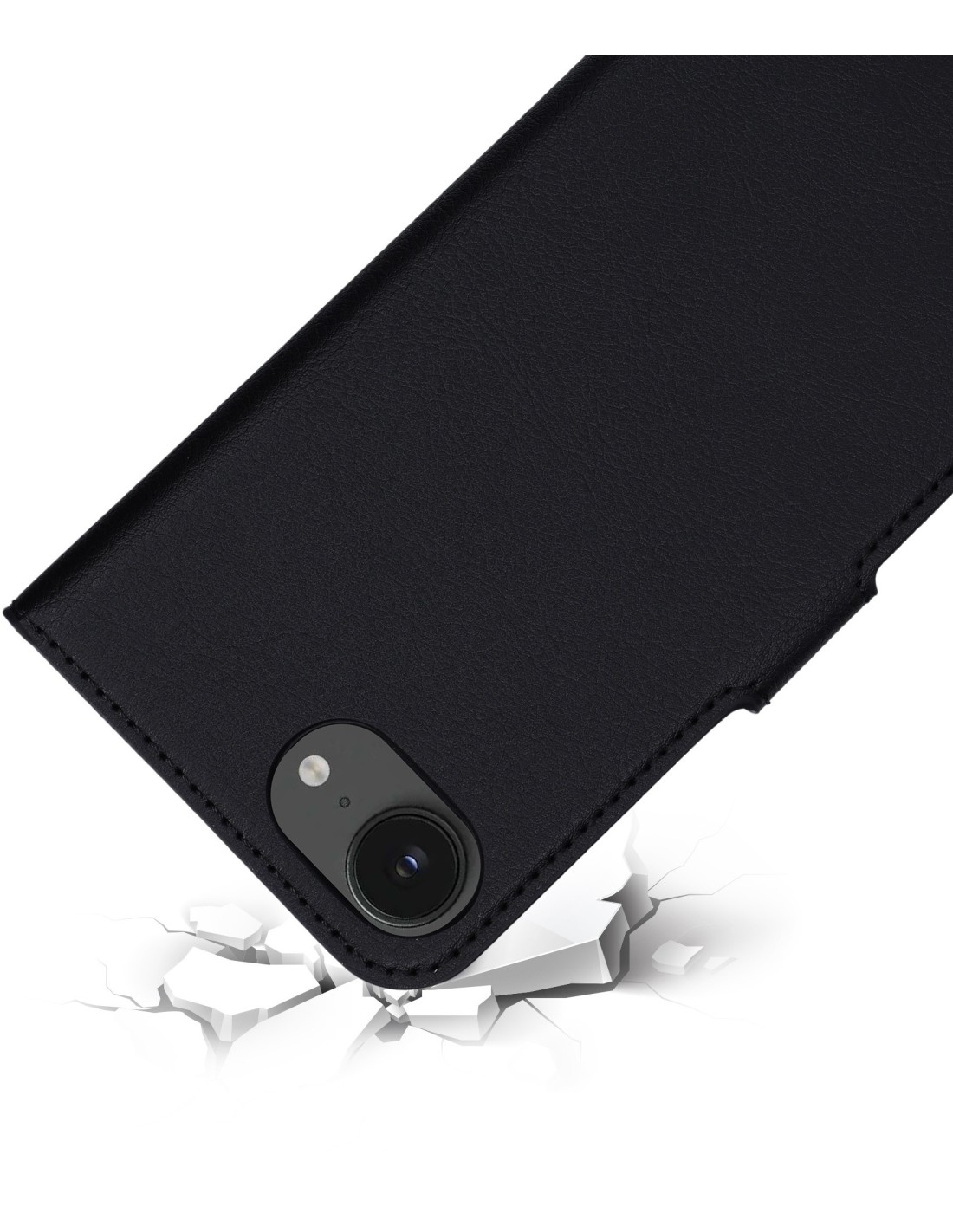 Mobiparts Classic Wallet Case Apple iPhone 16e Black (Magsafe Compatible)