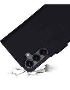 Mobiparts Leather Wallet Case Samsung Galaxy S25 Black 2