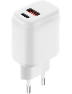 Mobiparts Wall Charger Dual USB-C USB-A 20W White (Bulk)