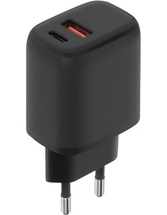 Mobiparts Wall Charger Dual USB-C USB-A 20W Black (Bulk)