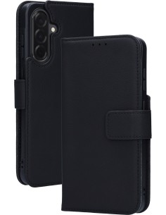 Mobiparts Leather Wallet Case Samsung Galaxy A36 Black
