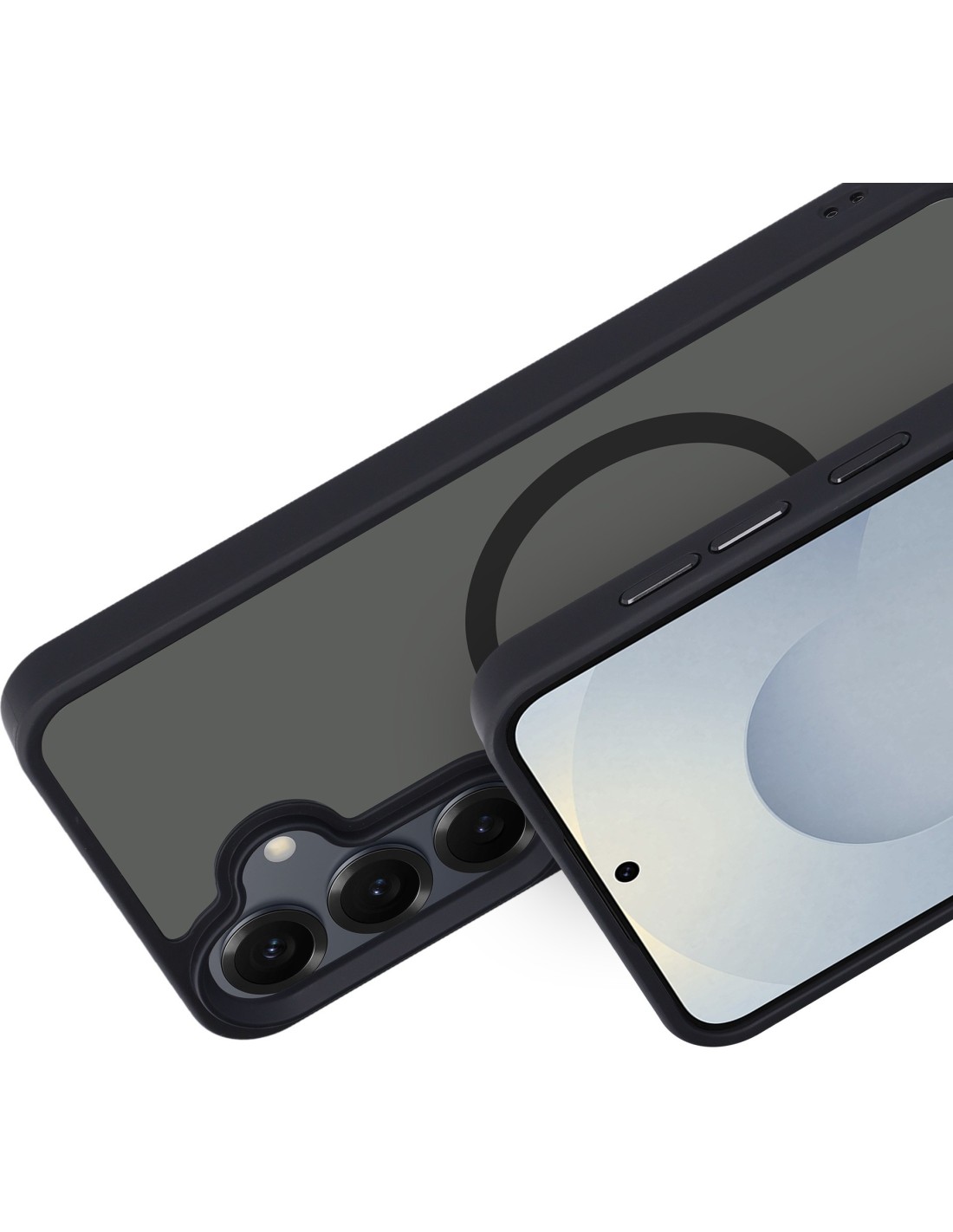 Mobiparts Hardcover Samsung Galaxy S25 Satin Black (Magsafe Compatible)