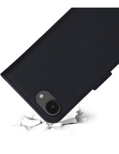 Mobiparts Leather Wallet Case Apple iPhone 16e Black (MagSafe Compatible) 2