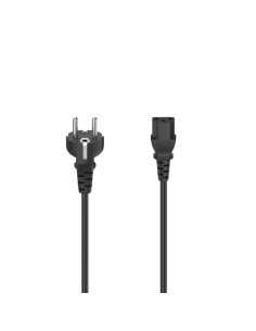 Hama Netsnoer, geaarde stekker - 3-polige koppeling, 1,5 m, zwart