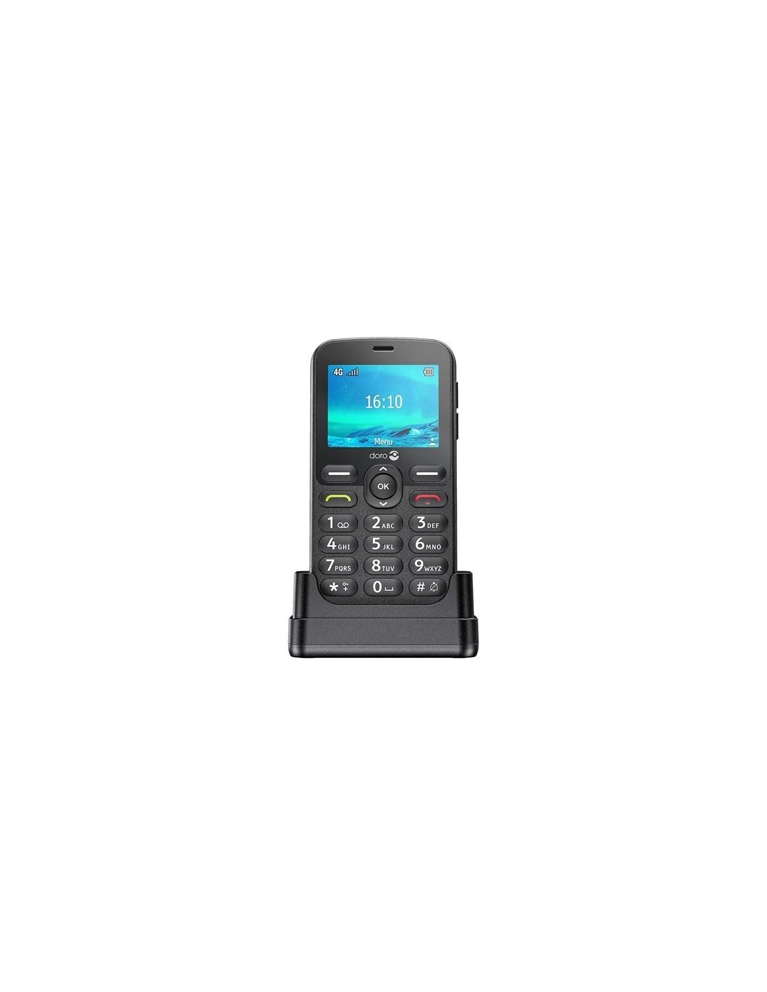 Doro 1880 4G Black + Cradle Smartphone