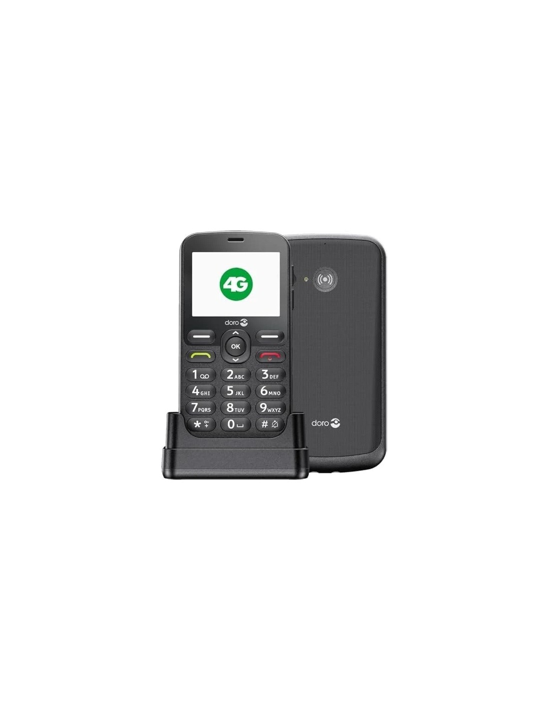 Doro 1880 4G Black + Cradle Smartphone