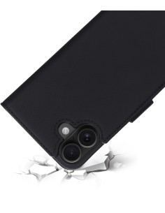 Mobiparts Leather Wallet Case Apple iPhone 16 Plus Black (MagSafe Compatible) 2