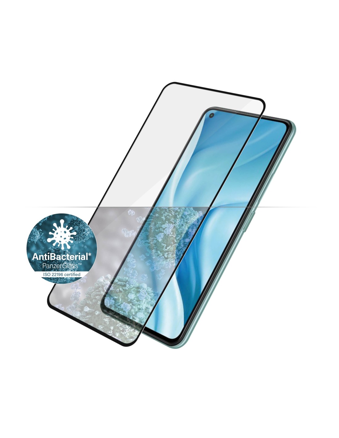 PanzerGlass Xiaomi Mi 11 Lite Black CF Super+ Glass AB