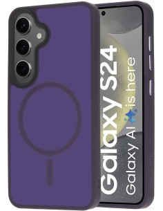 Mobiparts Hardcover Samsung Galaxy S24 Satin Purple (Magsafe Compatible)