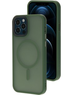 Mobiparts Hardcover Apple iPhone 12 12 Pro Satin Green (Magsafe Compatible)