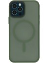 Mobiparts Hardcover Apple iPhone 12 12 Pro Satin Green (Magsafe Compatible)