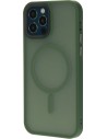 Mobiparts Hardcover Apple iPhone 12 12 Pro Satin Green (Magsafe Compatible)
