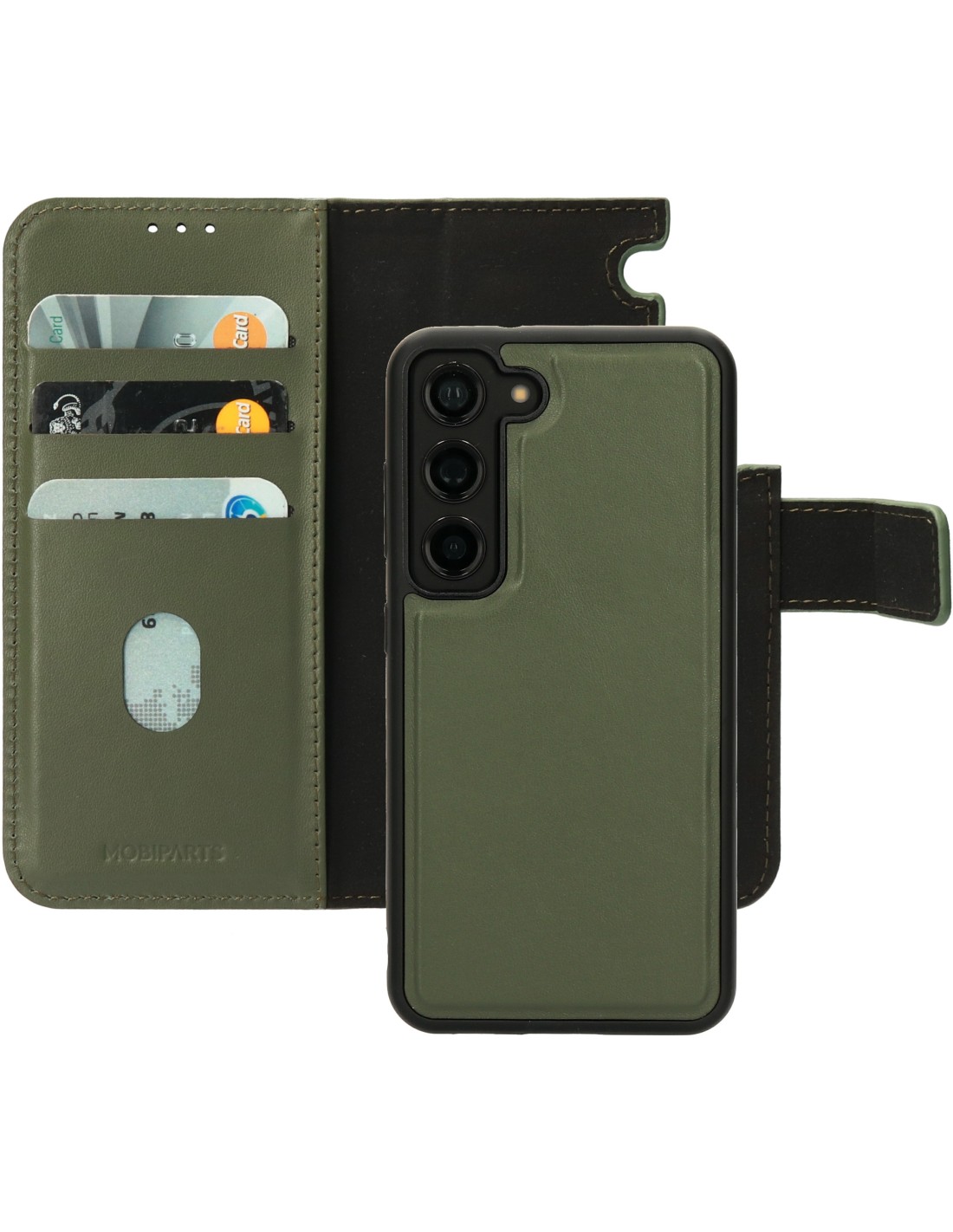 Mobiparts Leather 2 in 1 Wallet Case Samsung Galaxy S23 Green